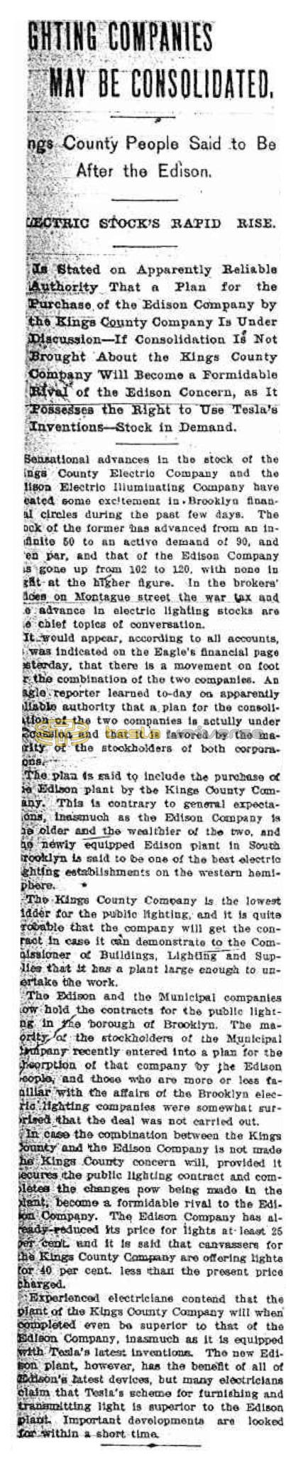 Preview of Lighting Companies May Be Consolidated article