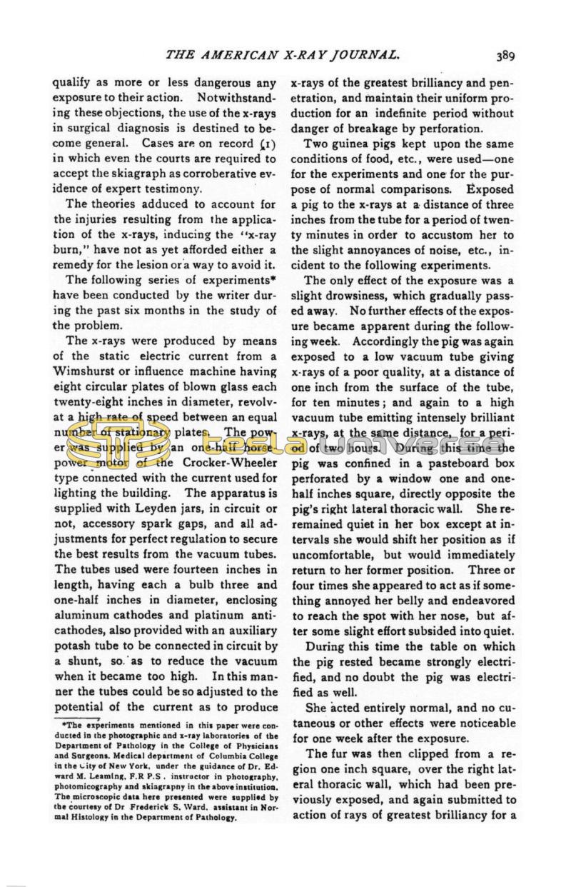 Injurious Effects of the Roentgen Rays - Page 4