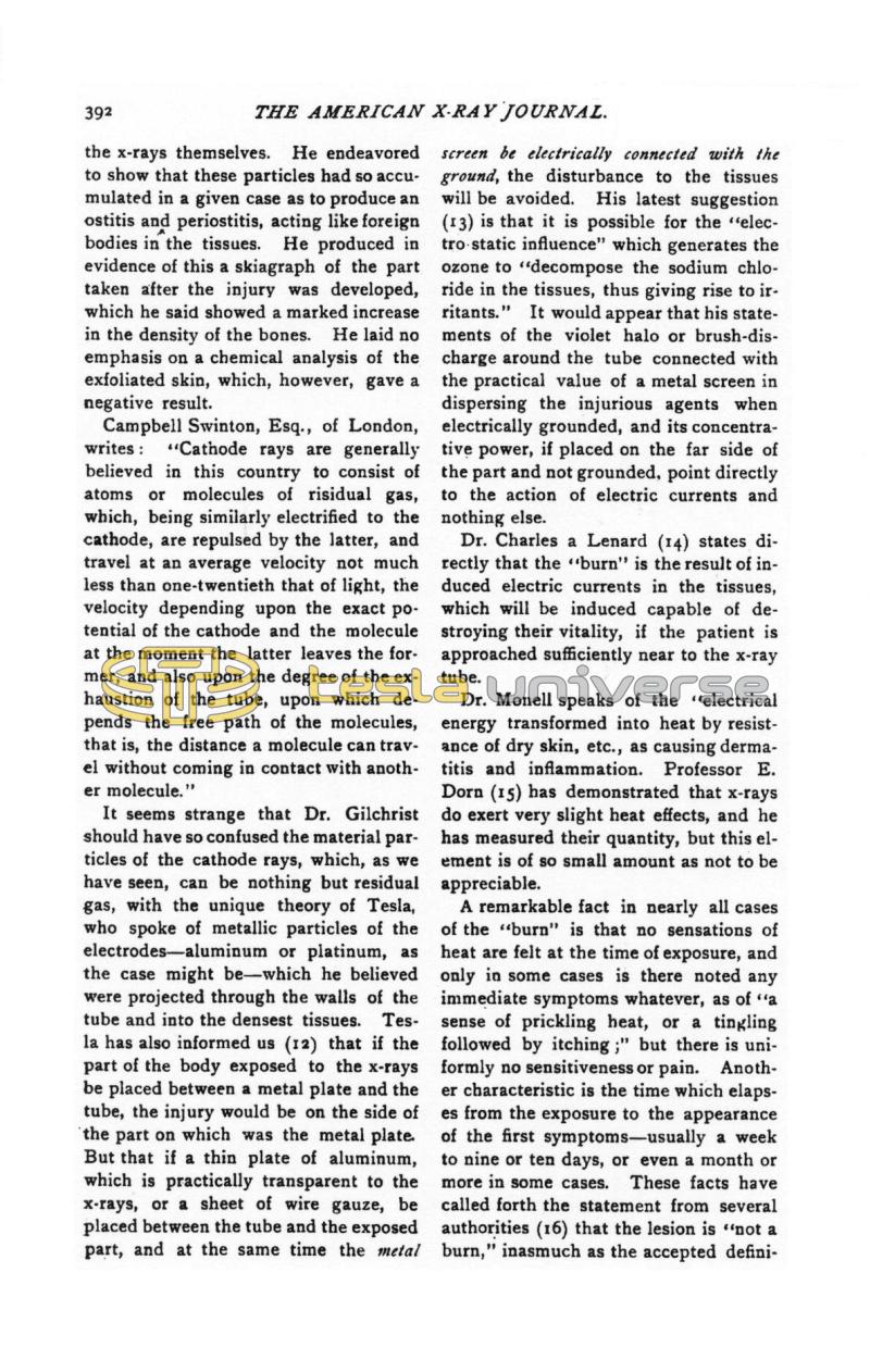 Injurious Effects of the Roentgen Rays - Page 7