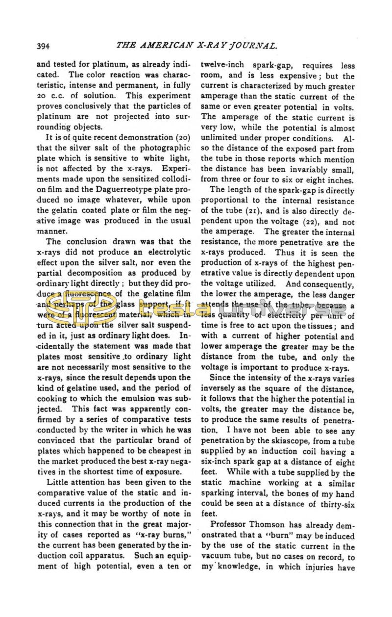 Injurious Effects of the Roentgen Rays - Page 9