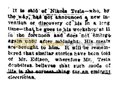 Preview of Tesla's Mode of Life article