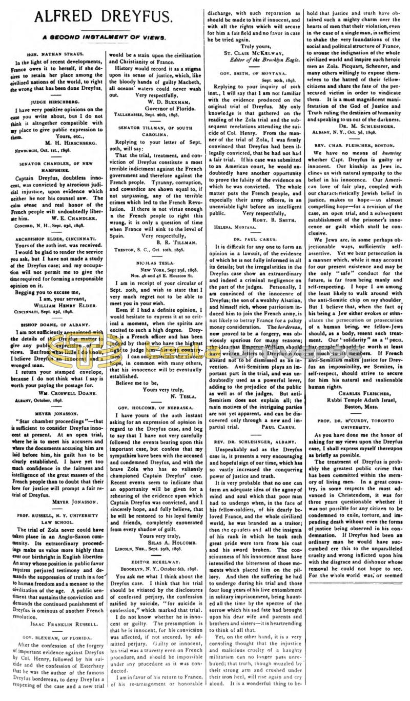Preview of Alfred Dreyfus - A Second Installment of Views article