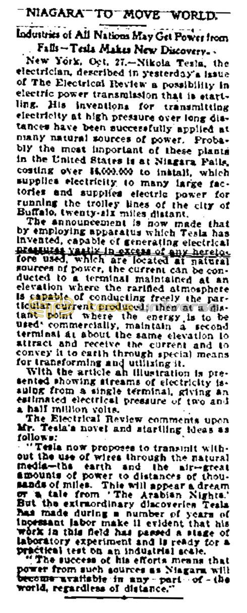 Preview of Niagara to Move World article