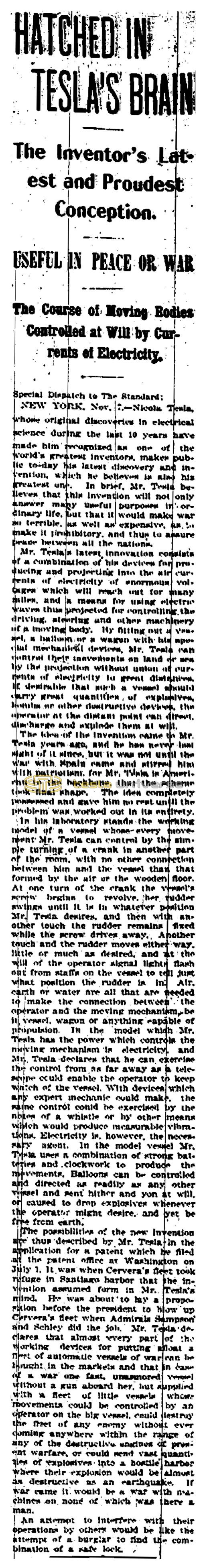 Preview of Hatched in Tesla's Brain article