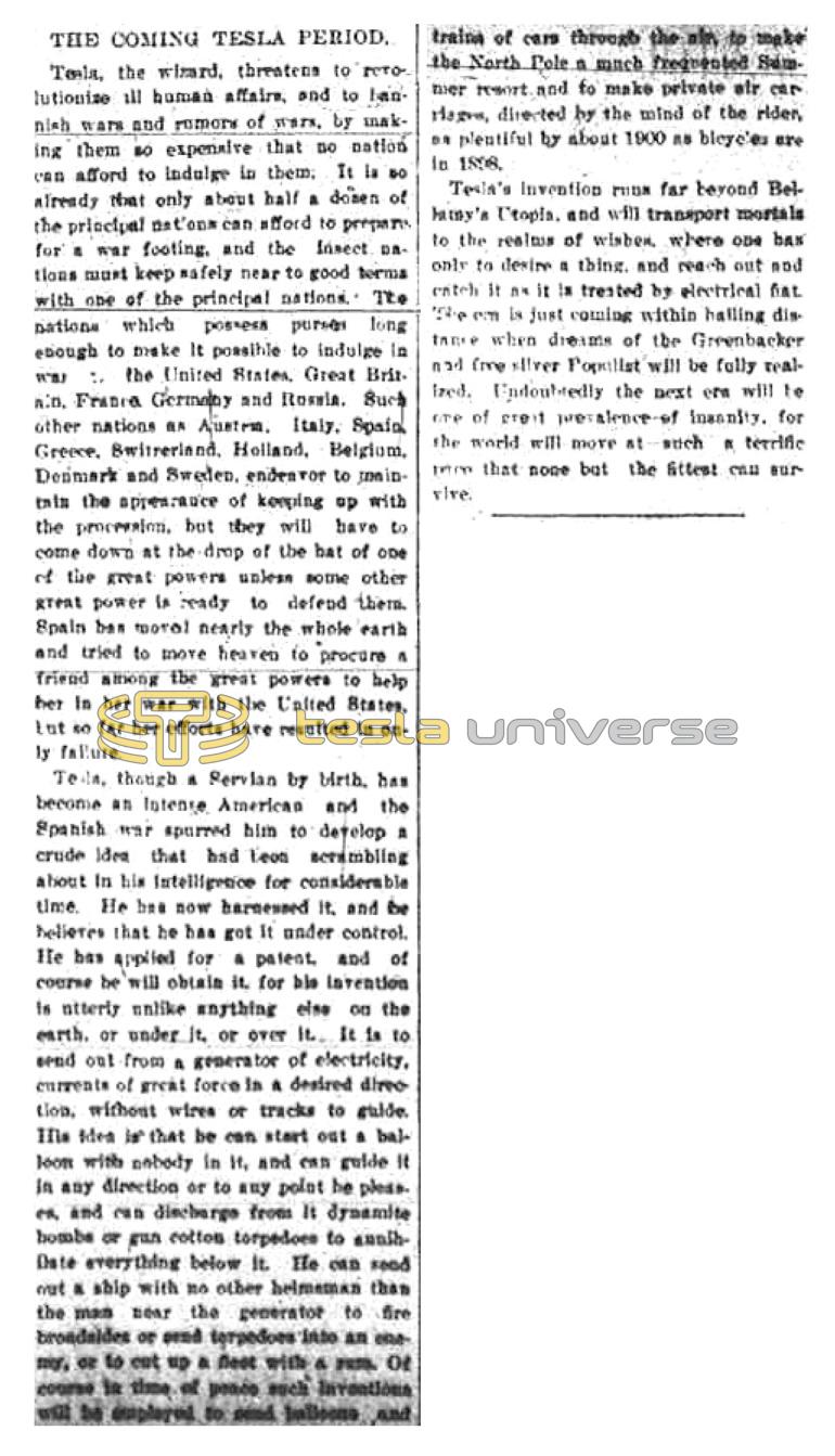 Preview of The Coming Tesla Period article