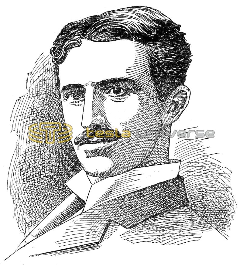 Newspaper Illustration of Nikola Tesla from 1898