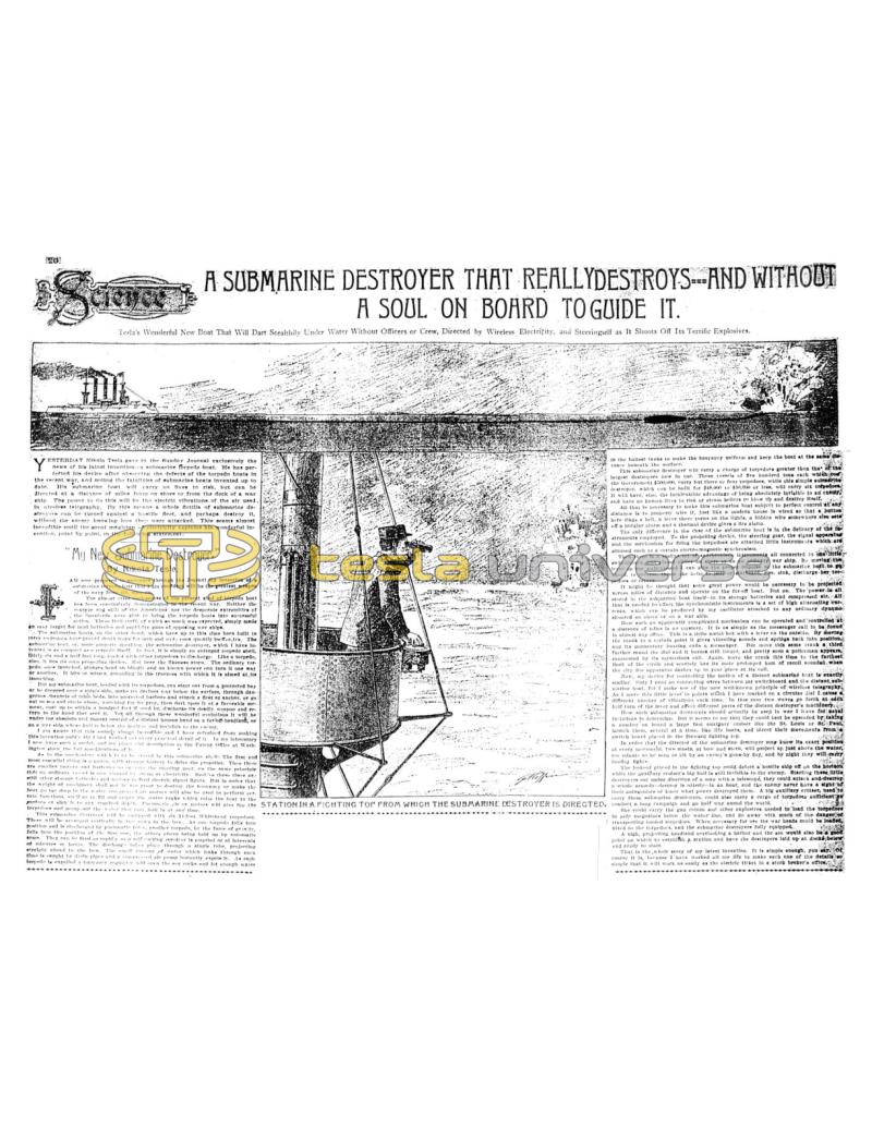 Preview of Tesla's New Submarine Destroyer article
