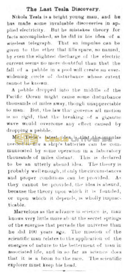Preview of The Last Tesla Discovery article