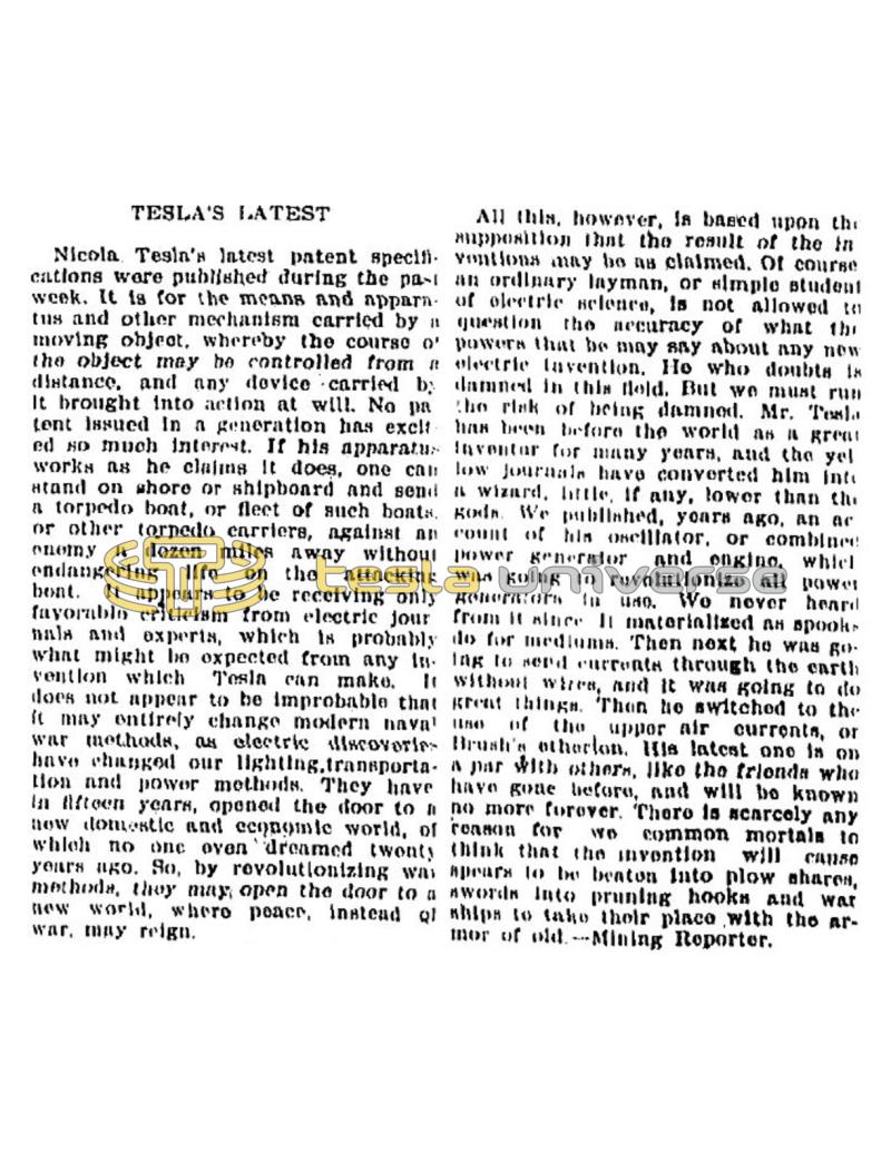 Preview of Tesla's Latest article