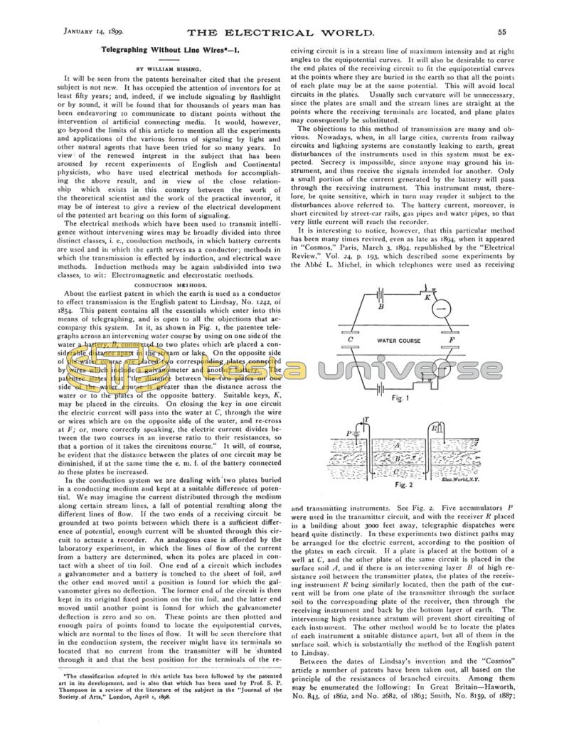 Preview of Telegraphing Without Line Wires - I article