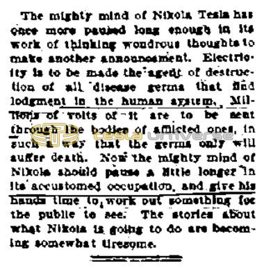 Preview of The Mighty Mind of Nikola Tesla article