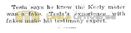 Preview of Tesla Knew Keely Motor was Fake article