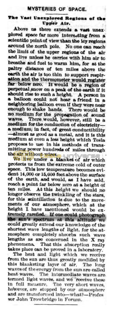 Preview of Mysteries of Space article