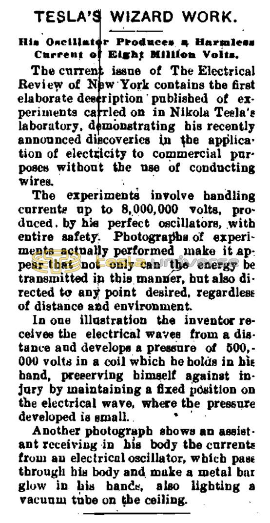Preview of Tesla's Wizard Work article