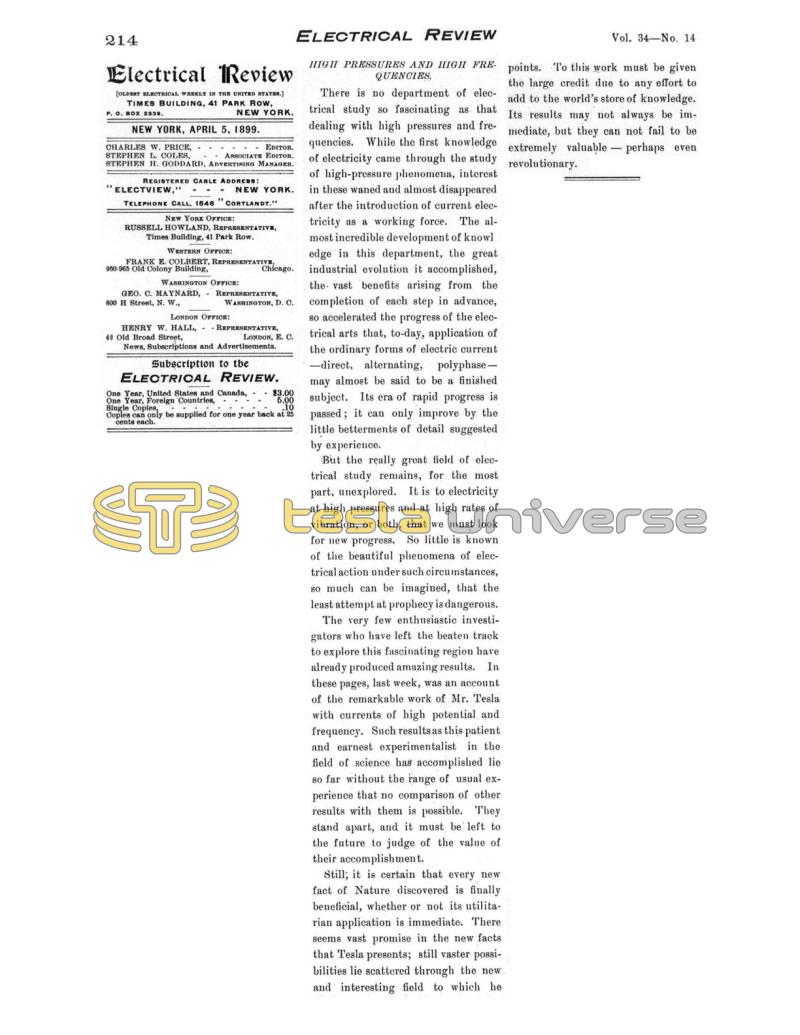 Preview of High Pressures and High Frequencies article