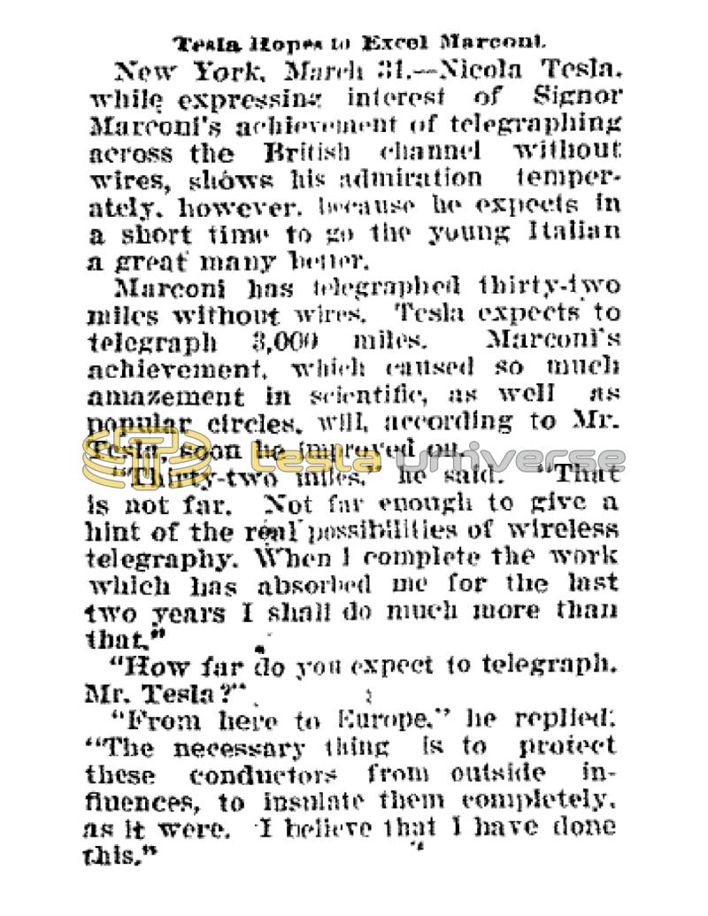 Preview of Tesla Hopes to Excel Marconi article