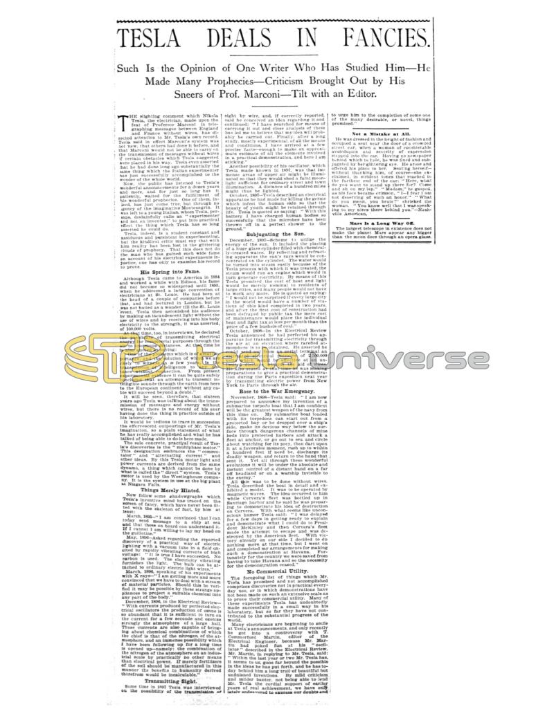 Preview of Tesla Deals in Fancies article