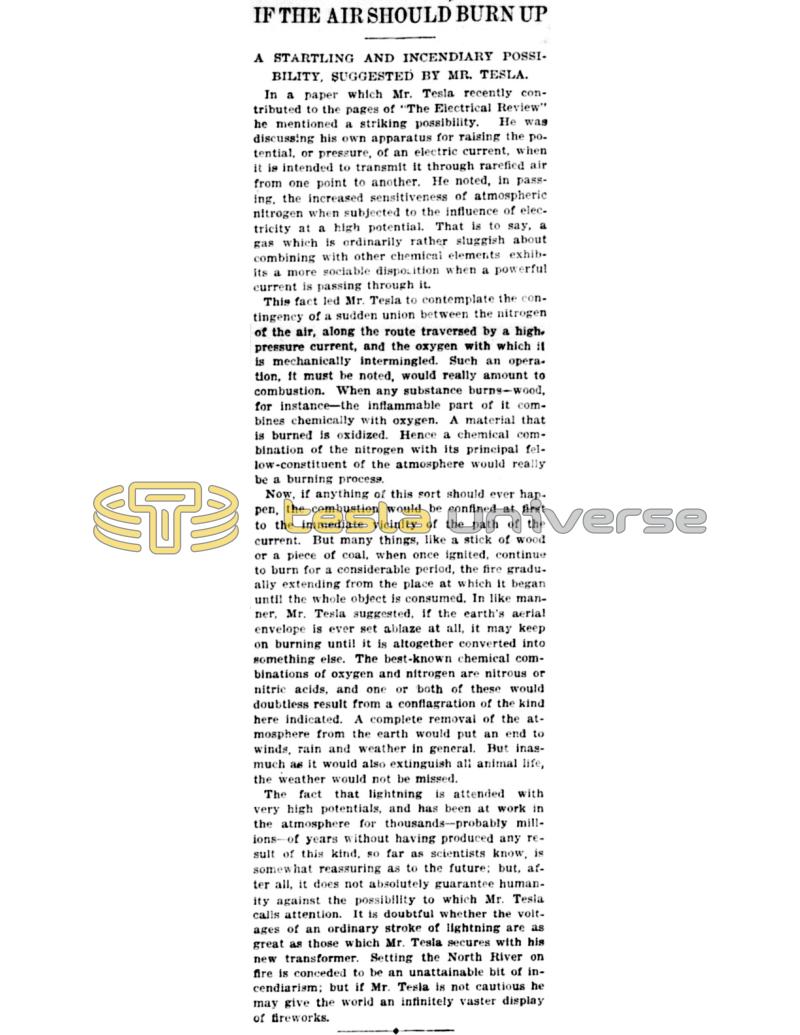 Preview of If The Air Should Burn Up article