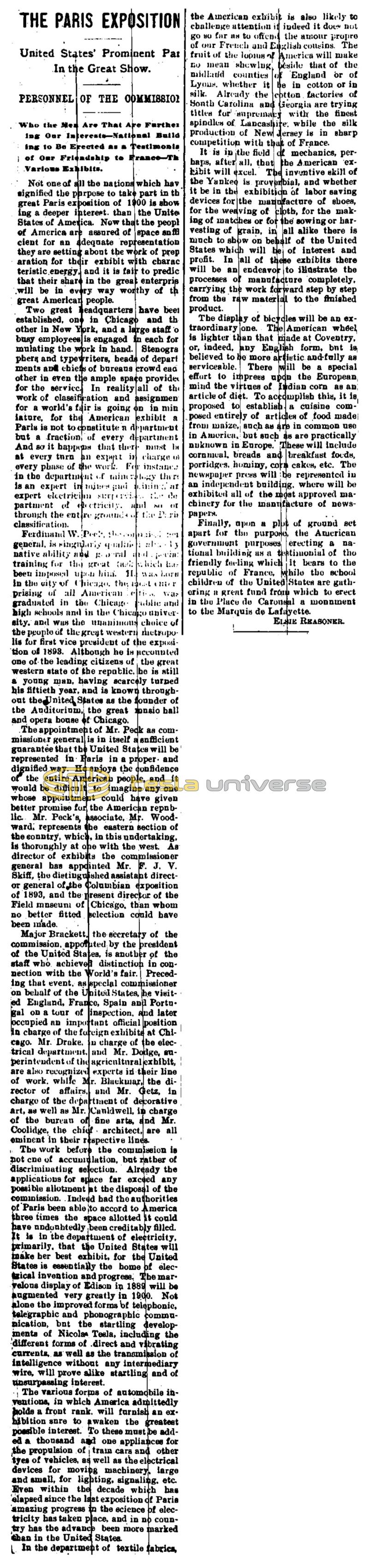 Preview of The Paris Exposition article
