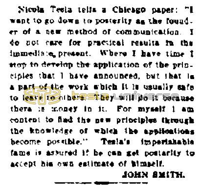 Preview of Nikola Tesla and Posterity article