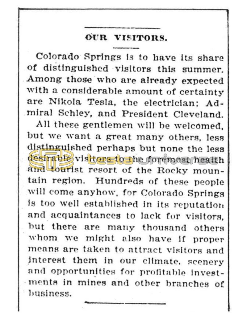 Preview of Colorado Springs - Our Visitors article