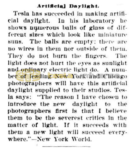 Preview of Artificial Daylight article