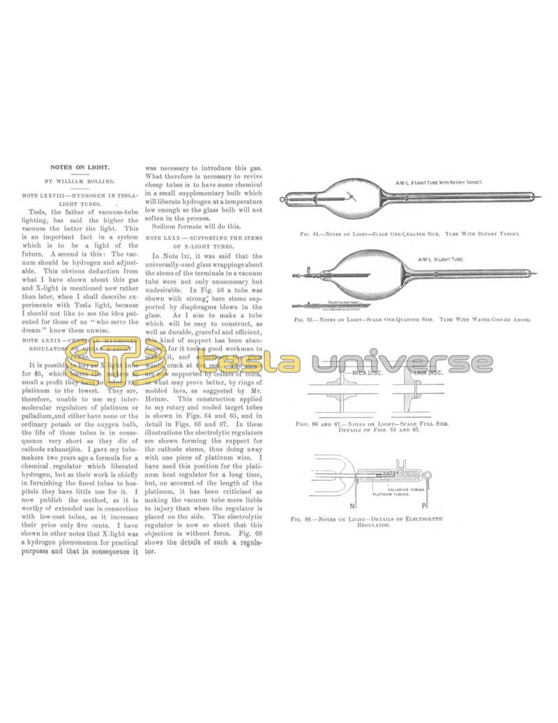 Preview of Nikola Tesla's Notes on Light article