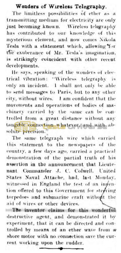 Preview of Wonders of Wireless Telegraphy article