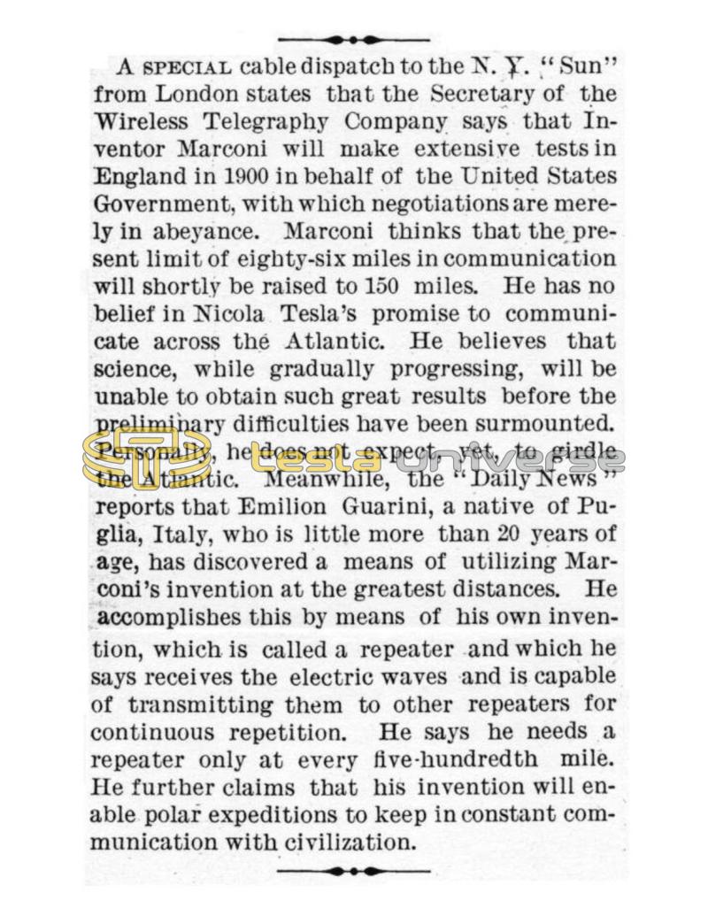 Preview of Marconi Doesn't Believe in Tesla's Promise article