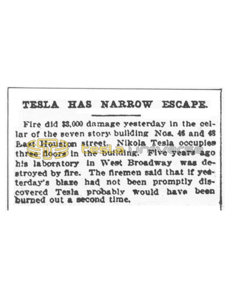 Preview of Tesla Has Narrow Escape article