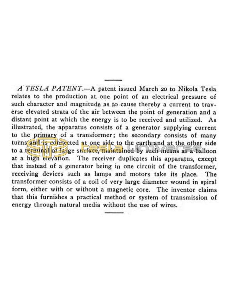 Preview of A Tesla Patent article