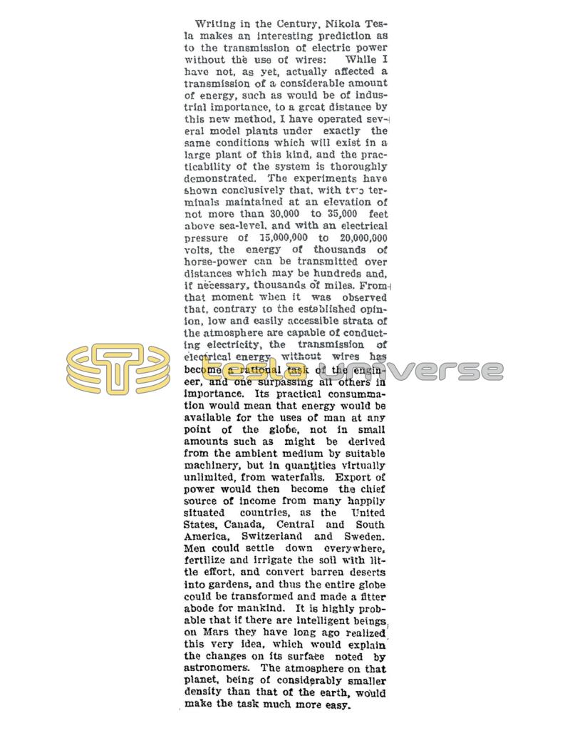 Preview of Wireless Electricity article