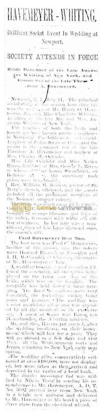 Preview of Havemeyer-Whiting article