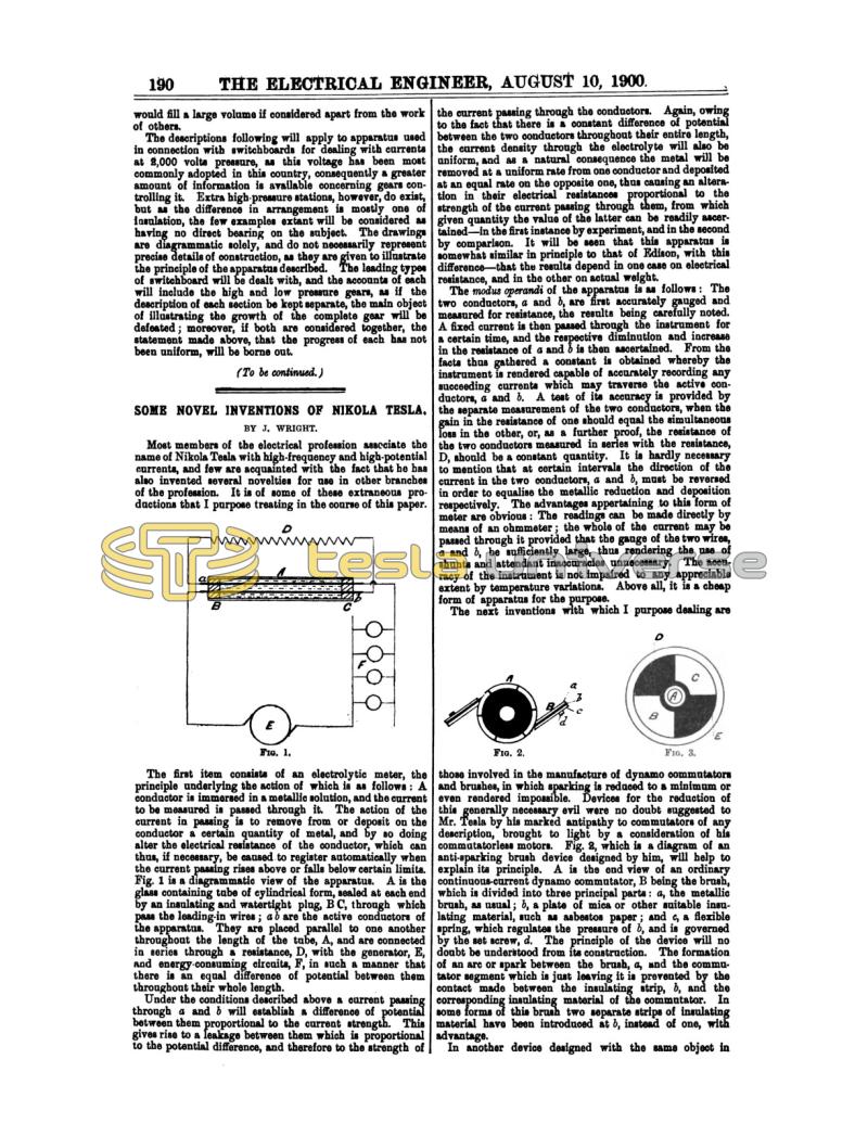 Preview of Some Novel Inventions of Nikola Tesla article