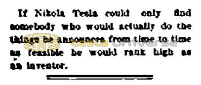 Preview of If Nikola Tesla Could Only Find Somebody article