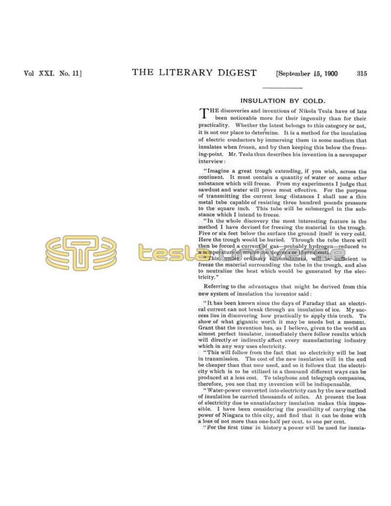 Preview of Insulation By Cold article