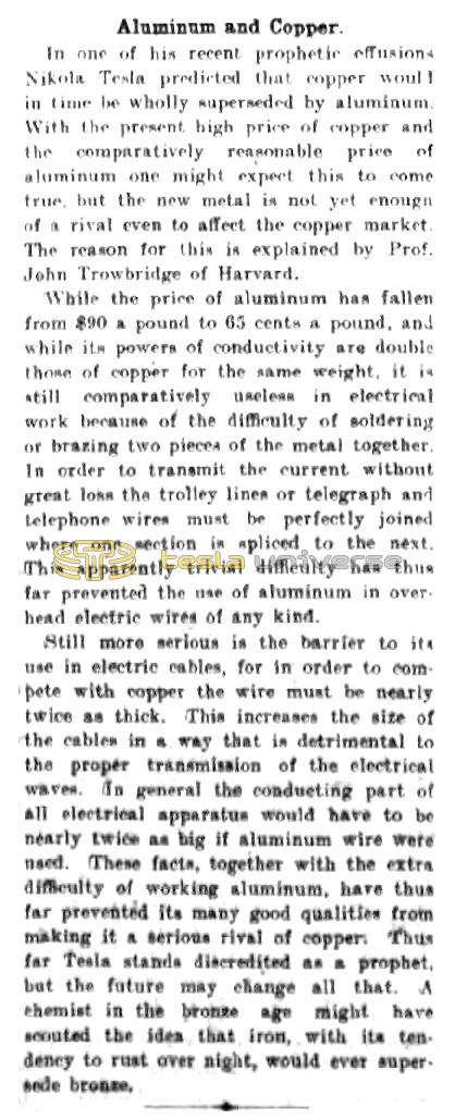 Preview of Aluminum and Copper article