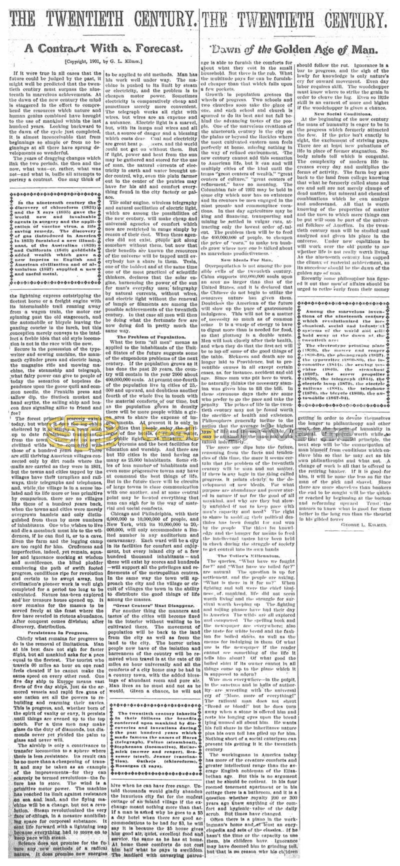 Preview of The Twentieth Century article