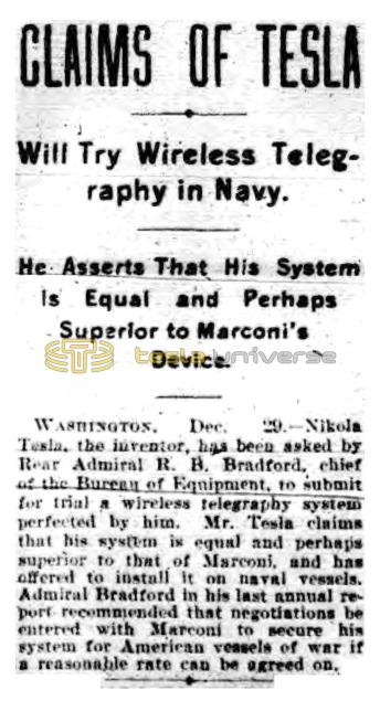 Preview of Claims of Tesla article