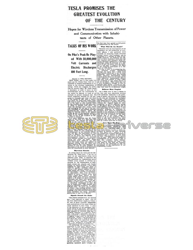 Preview of Tesla Promises the Greatest Evolution of the Century article