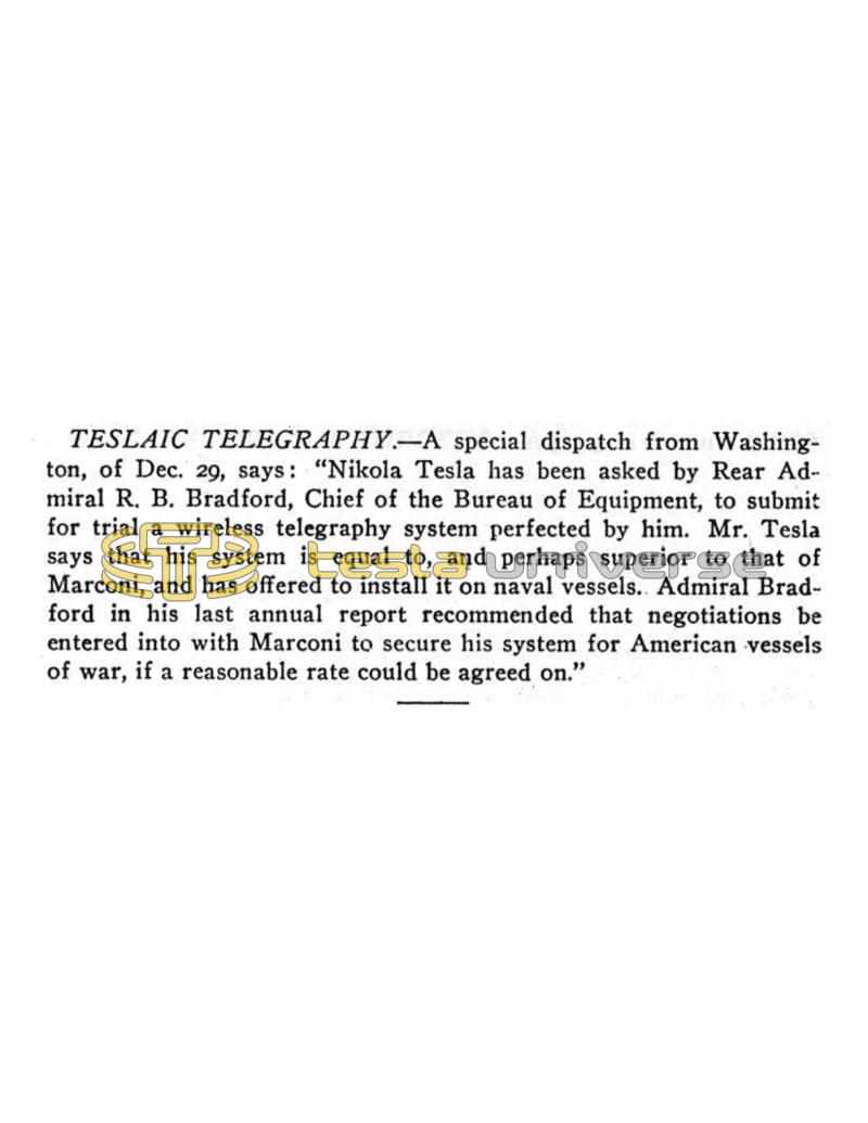 Preview of Teslaic Telegraphy article