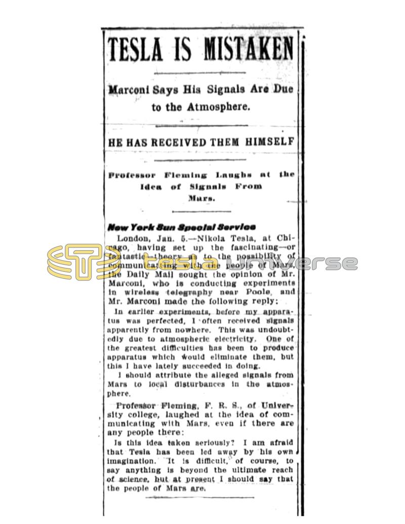 Preview of Tesla is Mistaken article