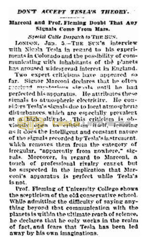 Preview of Don't Accept Tesla's Theory article