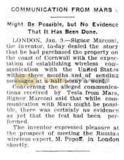 Preview of Communication from Mars article