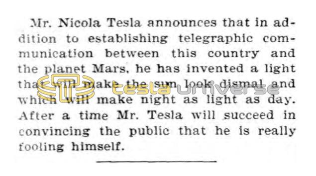 Preview of Mr. Tesla Fooling Himself? article