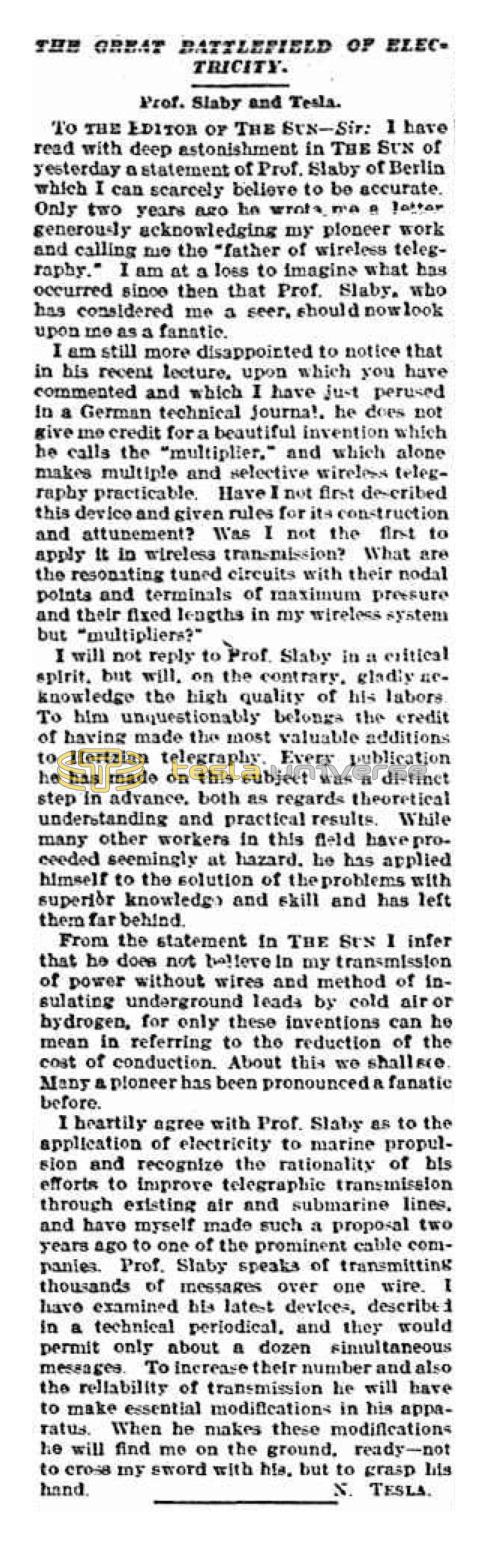 Preview of The Great Battlefield of Electricity article