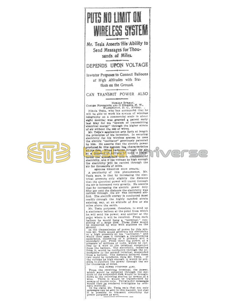 Preview of Puts No Limit on Wireless System article