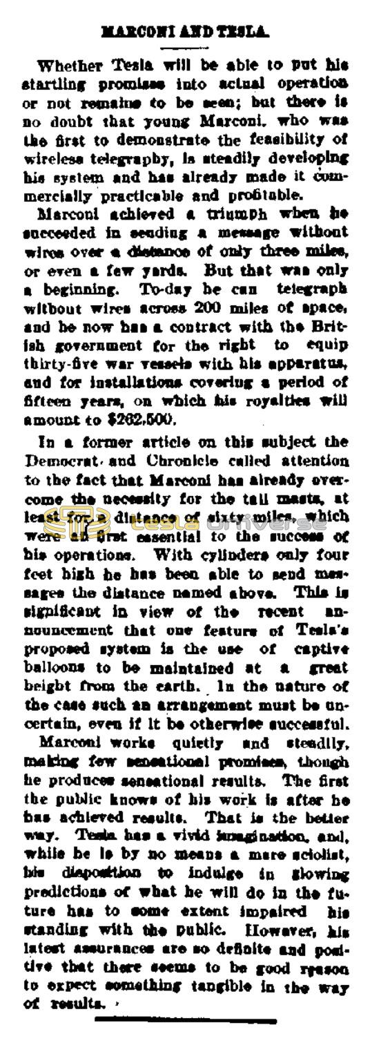 Preview of Marconi and Tesla article