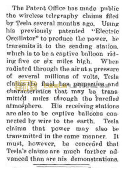 Preview of Tesla's Claims More Advanced Than His Demonstrations article
