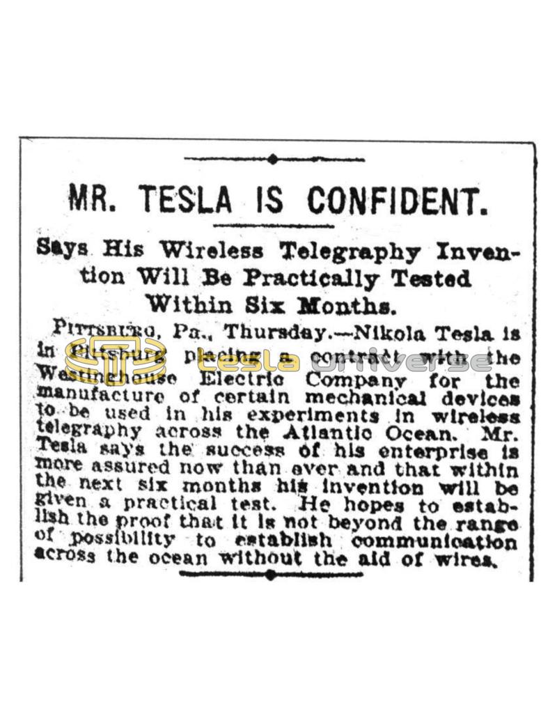 Preview of Mr. Tesla is Confident article
